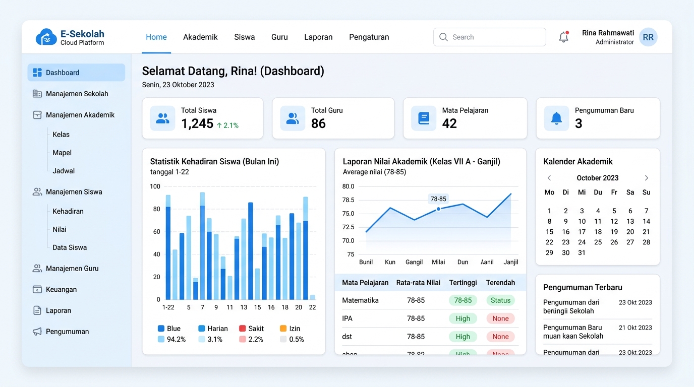 E-Sekolah Dashboard